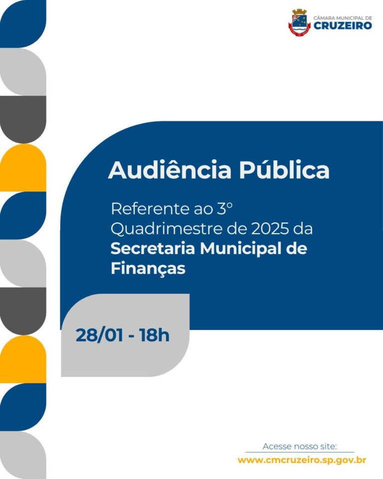 Câmara de Cruzeiro realiza Audiência Pública sobre Orçamento Municipal de 2025