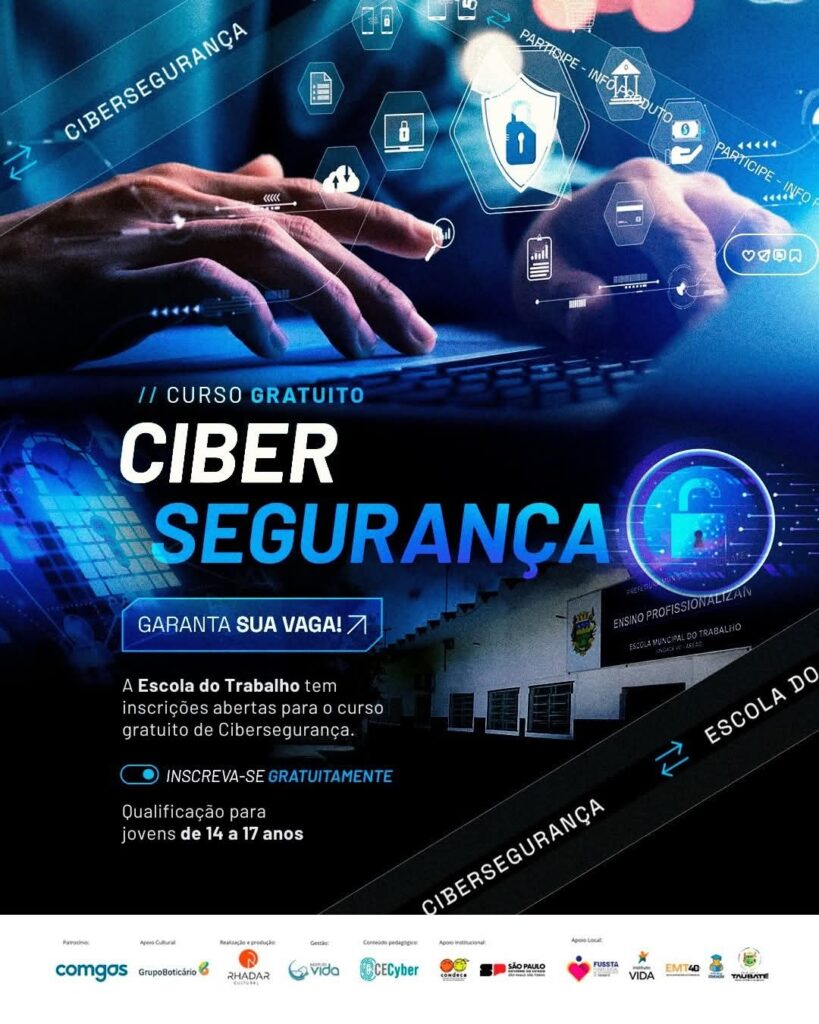 Curso Gratuito de Cibersegurança para Jovens em Taubaté