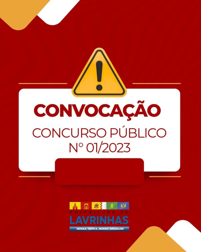 Prefeitura de Lavrinhas Convoca Candidato para Atribuição de Classes no Concurso Público