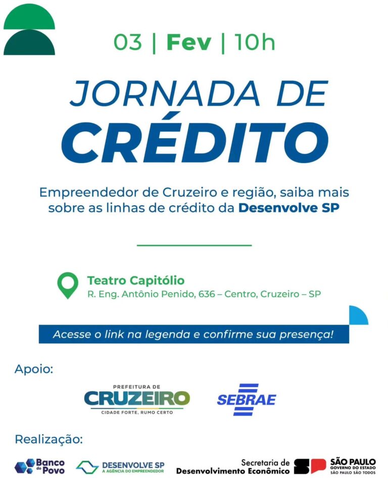 Jornada de Crédito em Cruzeiro: Oportunidade para Empresários e Empreendedores