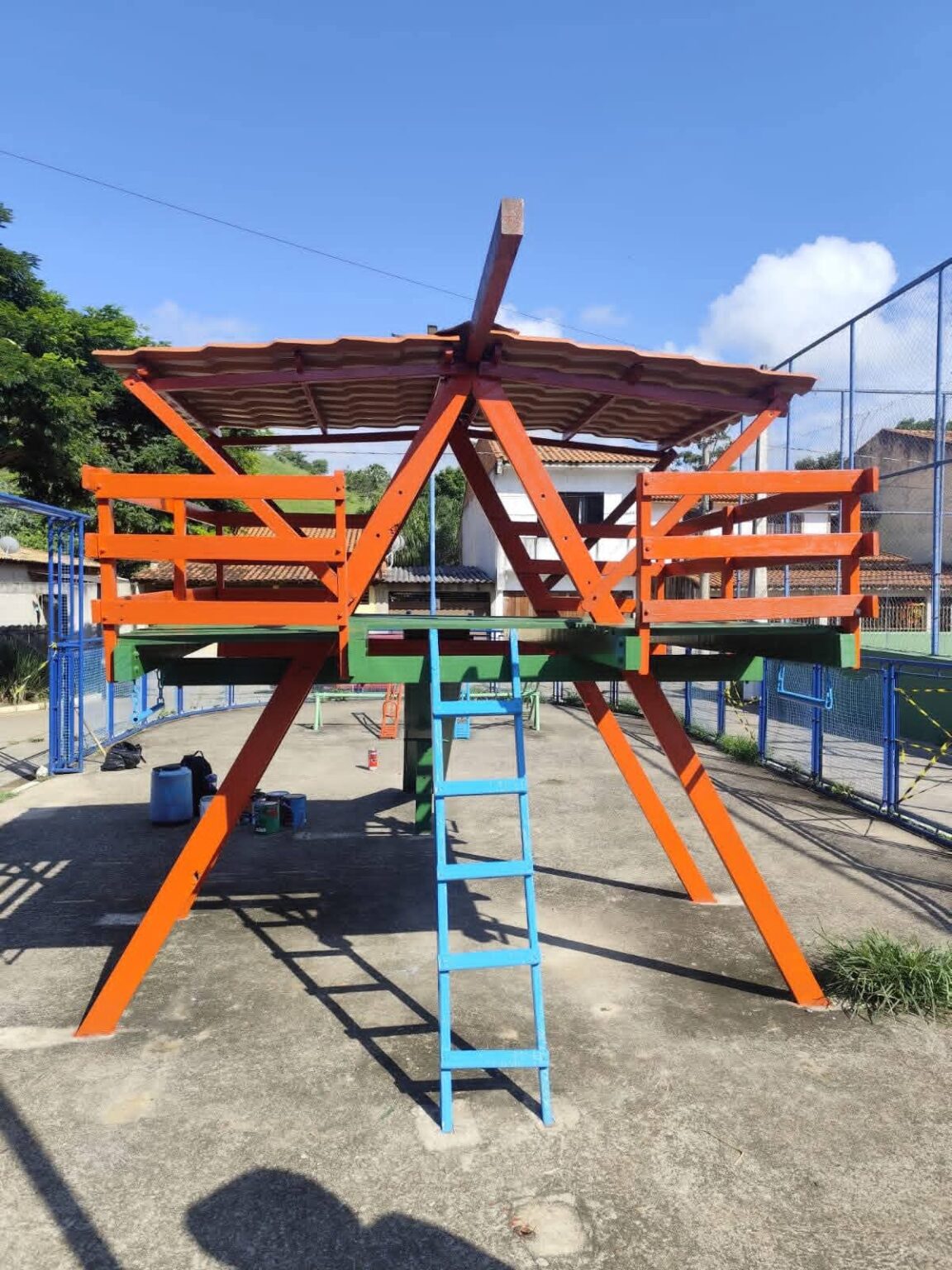 Secretaria de Obras concluiu manutenção e revitalização de parquinho em Bananal